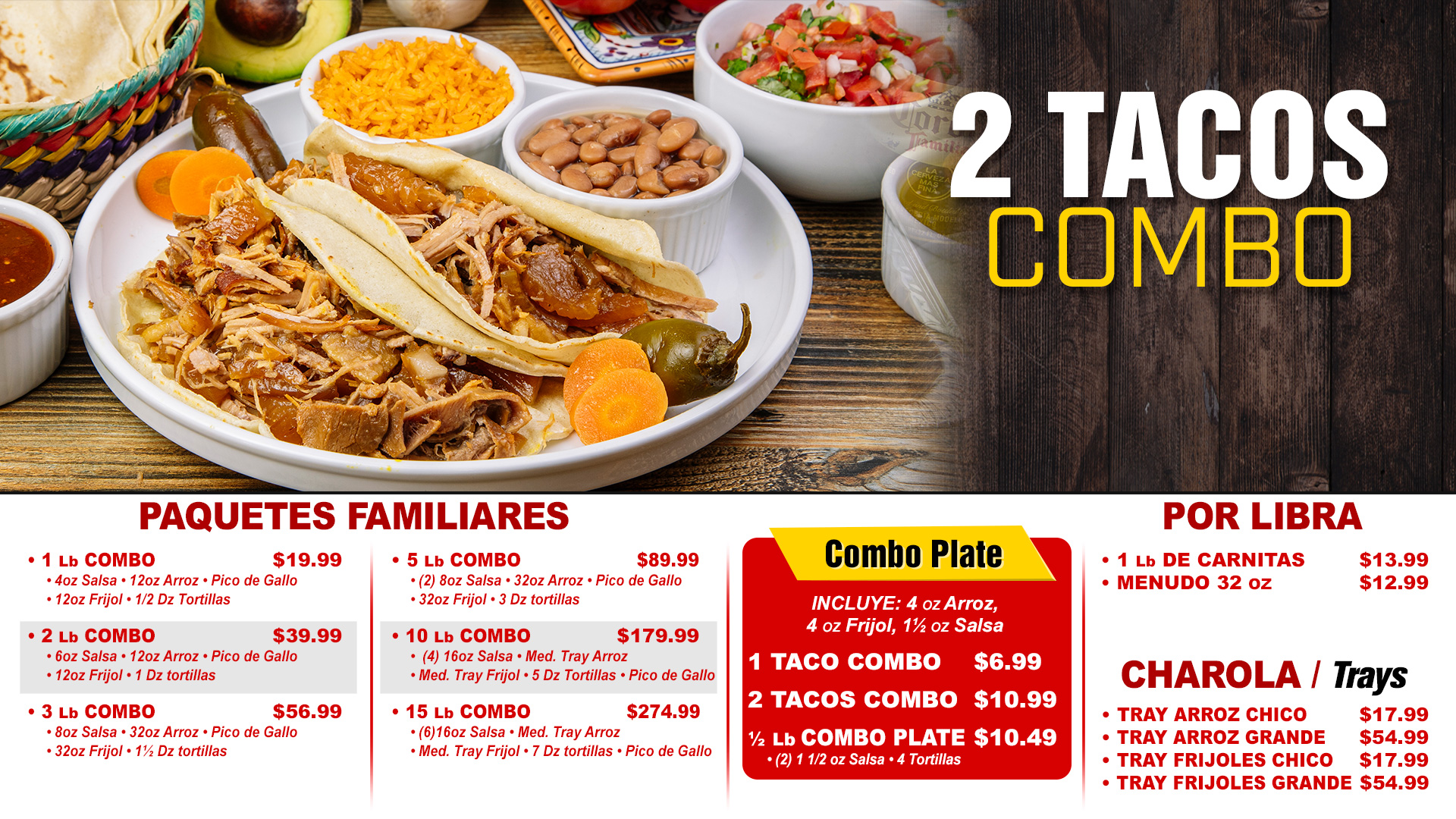 2 Tacos Combo